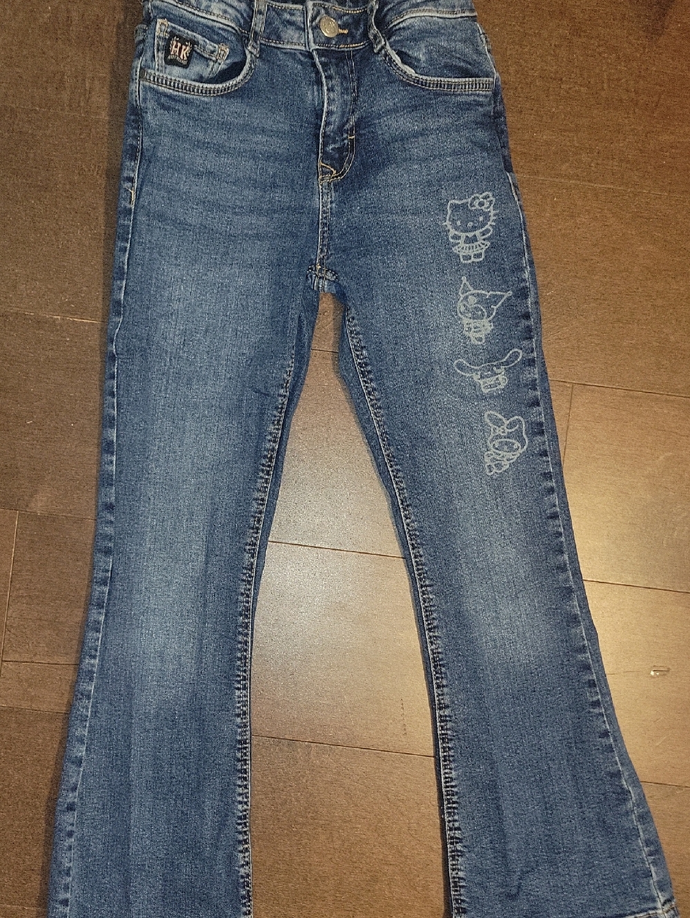 Primark Blue Girls' Denim Jeans with Character Prints